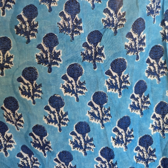 EMERSON FRY India Collection Women's Cotton Long Sleeve Maxi Dress, size Small - Picture 12 of 13